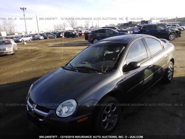 1B3ES56CX4D585491 - 2004 DODGE NEON SXT GRAY photo 2