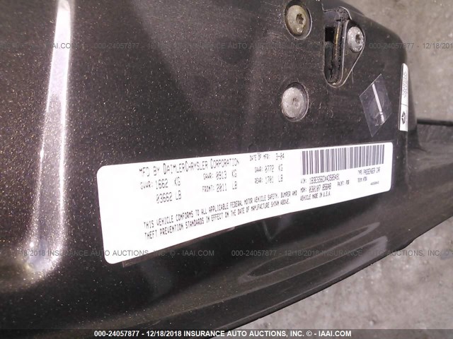 1B3ES56CX4D585491 - 2004 DODGE NEON SXT GRAY photo 9