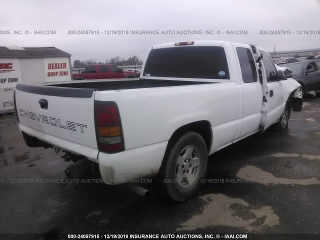 1GCEC19XX6Z227607 - 2006 CHEVROLET SILVERADO C1500 WHITE photo 4