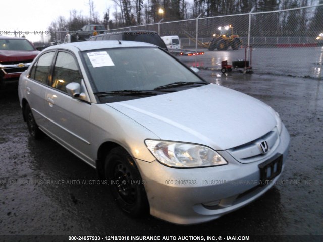 JHMES96614S003255 - 2004 HONDA CIVIC HYBRID BLUE photo 1