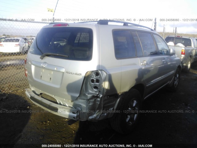 JTEDP21A750055970 - 2005 TOYOTA HIGHLANDER LIMITED SILVER photo 4