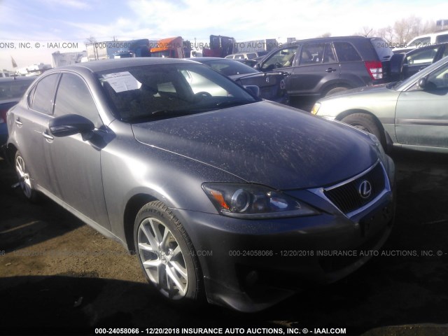 JTHCF5C28C5058045 - 2012 LEXUS IS 250 GRAY photo 1