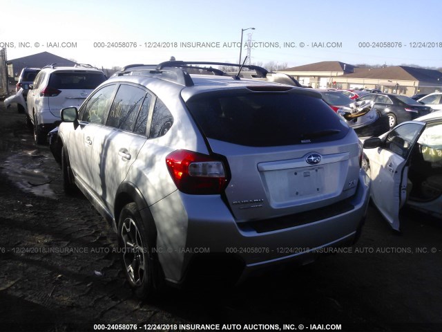 JF2GPAVC4E8262682 - 2014 SUBARU XV CROSSTREK 2.0 PREMIUM SILVER photo 3