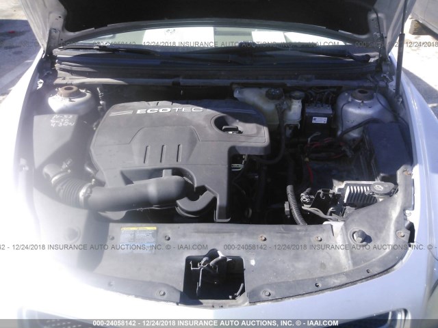1G1ZC5E04AF181471 - 2010 CHEVROLET MALIBU 1LT SILVER photo 10