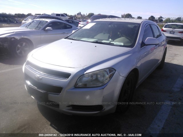 1G1ZC5E04AF181471 - 2010 CHEVROLET MALIBU 1LT SILVER photo 2