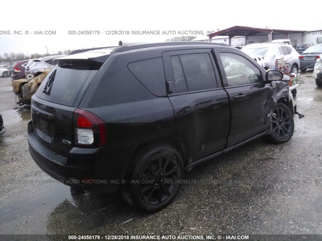 1C4NJCBA8FD297966 - 2015 JEEP COMPASS SPORT BLACK photo 4