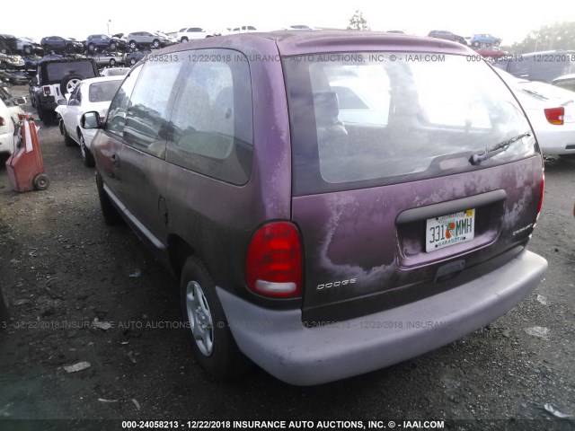 2B4FP25B4XR407196 - 1999 DODGE CARAVAN PURPLE photo 3