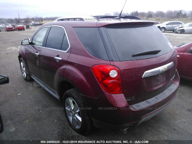 2GNFLFE54C6287516 - 2012 CHEVROLET EQUINOX LTZ RED photo 3