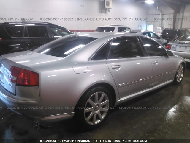 WAUML44E55N004669 - 2005 AUDI A8 L QUATTRO GRAY photo 4