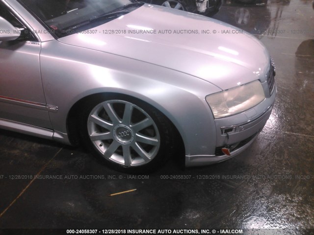 WAUML44E55N004669 - 2005 AUDI A8 L QUATTRO GRAY photo 6