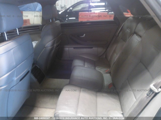 WAUML44E55N004669 - 2005 AUDI A8 L QUATTRO GRAY photo 8