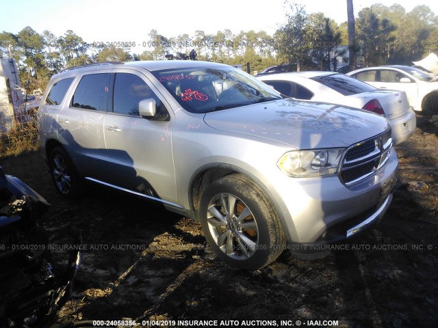 1D4RD4GG8BC630066 - 2011 DODGE DURANGO CREW SILVER photo 1