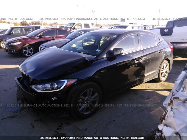 5NPD84LF4JH379056 - 2018 HYUNDAI ELANTRA SEL/VALUE/LIMITED BLACK photo 2