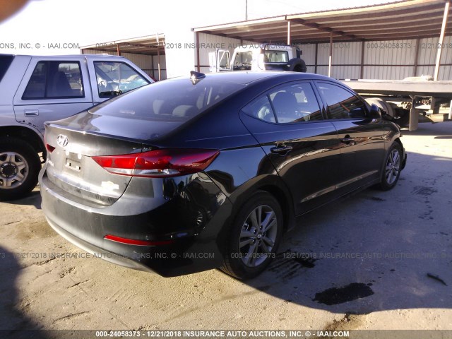 5NPD84LF4JH379056 - 2018 HYUNDAI ELANTRA SEL/VALUE/LIMITED BLACK photo 4