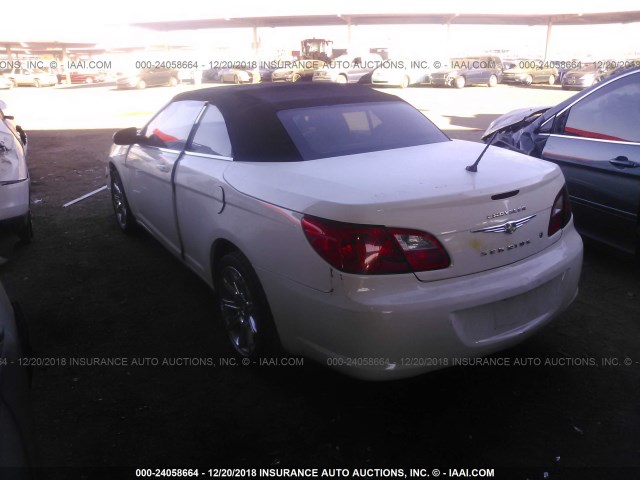 1C3LC45B99N515136 - 2009 CHRYSLER SEBRING LX WHITE photo 3