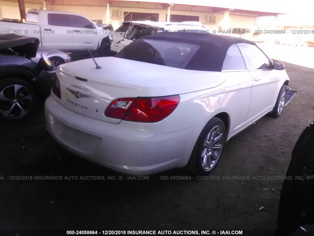 1C3LC45B99N515136 - 2009 CHRYSLER SEBRING LX WHITE photo 4