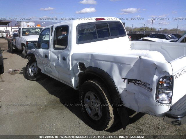 5TEGN92N82Z051598 - 2002 TOYOTA TACOMA DOUBLE CAB PRERUNNER WHITE photo 6