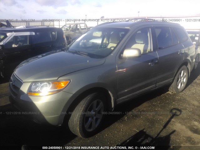 5NMSH73E98H173075 - 2008 HYUNDAI SANTA FE SE/LIMITED GRAY photo 2