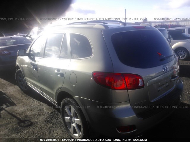 5NMSH73E98H173075 - 2008 HYUNDAI SANTA FE SE/LIMITED GRAY photo 3