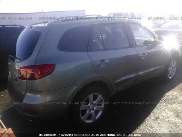 5NMSH73E98H173075 - 2008 HYUNDAI SANTA FE SE/LIMITED GRAY photo 4