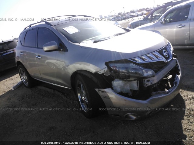 JN8AZ18U89W010474 - 2009 NISSAN MURANO S/SL GOLD photo 1