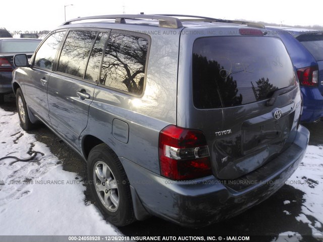 JTEGP21A040020523 - 2004 TOYOTA HIGHLANDER LIMITED GRAY photo 3