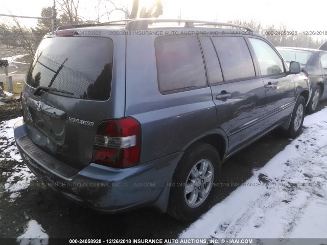 JTEGP21A040020523 - 2004 TOYOTA HIGHLANDER LIMITED GRAY photo 4