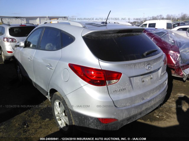 KM8JUCAC7DU576021 - 2013 HYUNDAI TUCSON GLS/LIMITED 灰色 照片 3