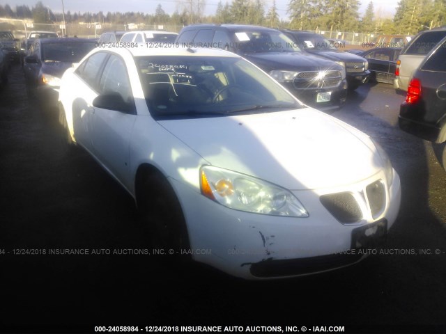 1G2ZF57B584196925 - 2008 PONTIAC G6 VALUE LEADER/BASE WHITE photo 1