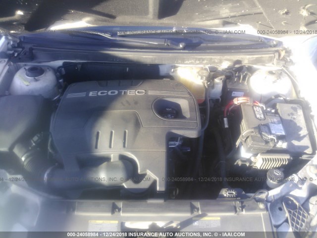 1G2ZF57B584196925 - 2008 PONTIAC G6 VALUE LEADER/BASE WHITE photo 10