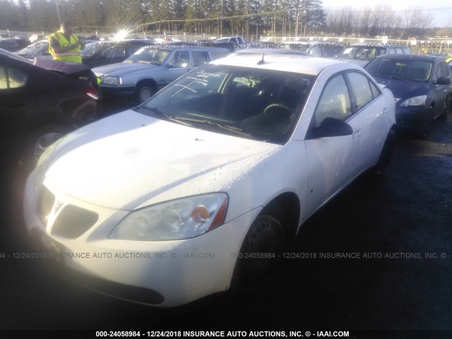 1G2ZF57B584196925 - 2008 PONTIAC G6 VALUE LEADER/BASE WHITE photo 2
