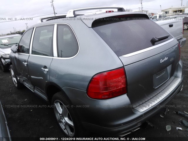 WP1AC29P44LA94510 - 2004 PORSCHE CAYENNE TURBO GRAY photo 3