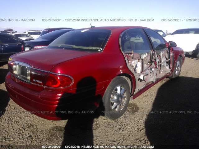 1G4HR54K05U228156 - 2005 BUICK LESABRE LIMITED RED photo 4