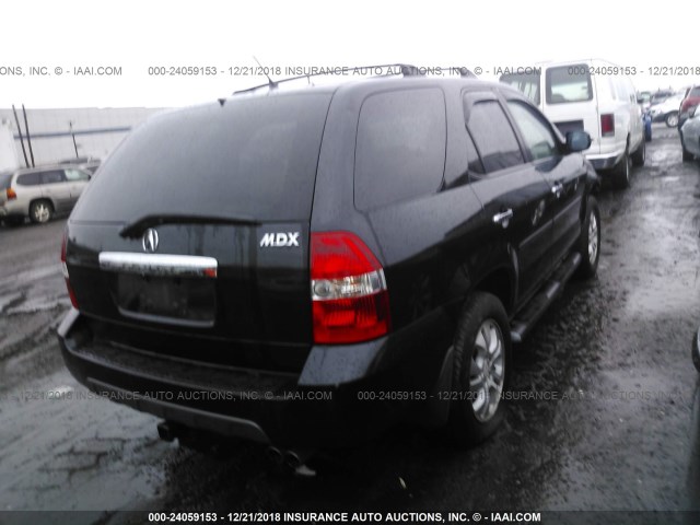 2HNYD18903H519298 - 2003 ACURA MDX TOURING BLACK photo 4