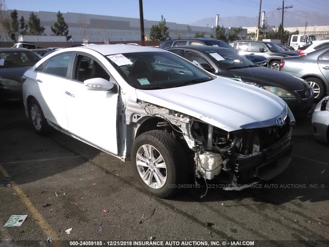 KMHEC4A45CA027095 - 2012 HYUNDAI SONATA HYBRID WHITE photo 1