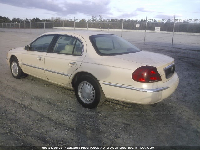 1LNFM97V6WY741327 - 1998 LINCOLN CONTINENTAL  BEIGE photo 3