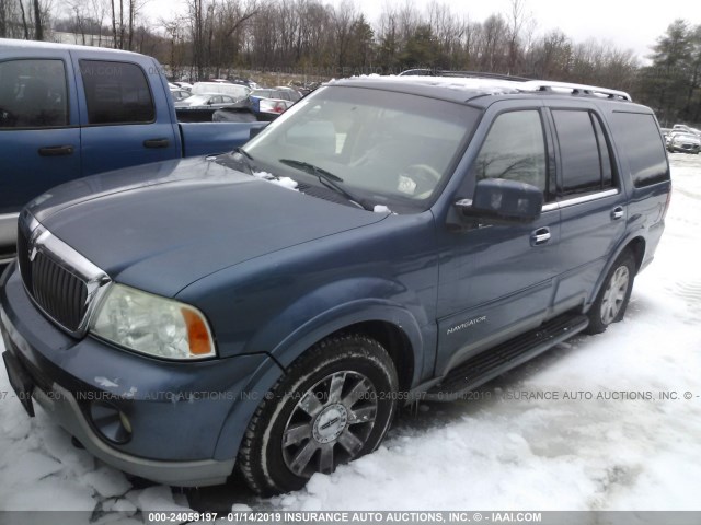 5LMFU28R23LJ32802 - 2003 LINCOLN NAVIGATOR BLUE photo 2