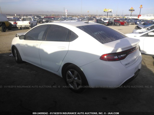 1C3CDFBB0GD577394 - 2016 DODGE DART SXT WHITE photo 3