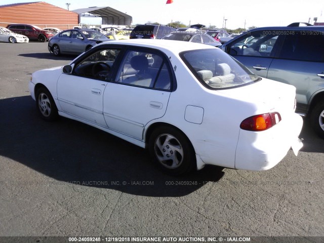 1NXBR18E1XZ238636 - 1999 TOYOTA COROLLA VE/CE/LE WHITE photo 3