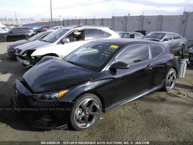 KMHTH6AB7KU006636 - 2019 HYUNDAI VELOSTER TURBO/TURBO R-SPEC/TURBO BLACK photo 2