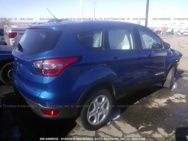 1FMCU0F70JUB52775 - 2018 FORD ESCAPE S BLUE photo 4