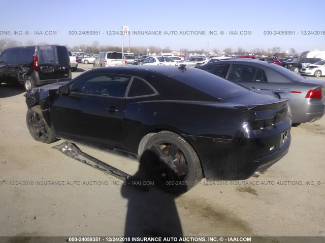 2G1FK1EJ5B9162932 - 2011 CHEVROLET CAMARO 2SS BLACK photo 3