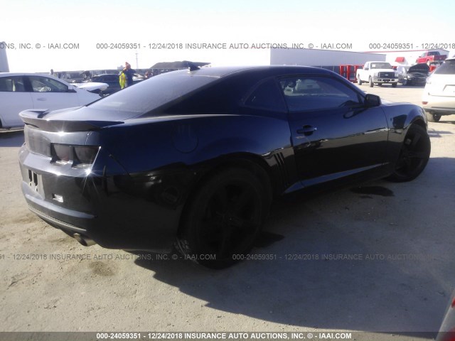 2G1FK1EJ5B9162932 - 2011 CHEVROLET CAMARO 2SS BLACK photo 4