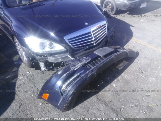 WDDNG7BB9BA373257 - 2011 MERCEDES-BENZ S 550 Dark Blue photo 6