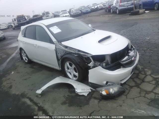 JF1GH76649G822239 - 2009 SUBARU IMPREZA WRX WHITE photo 1