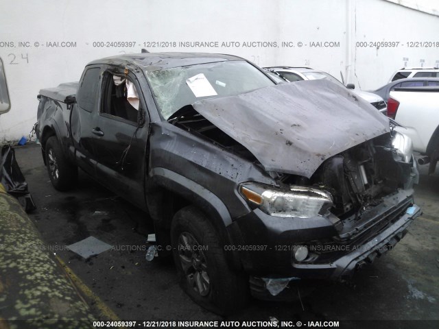5TFRX5GN7GX064619 - 2016 TOYOTA TACOMA ACCESS CAB/SR/SR5 ნაცრისფერი ფოტო 1
