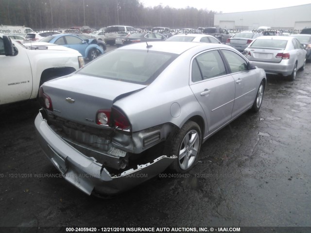 1G1ZA5E09AF154935 - 2010 CHEVROLET MALIBU LS SILVER photo 4