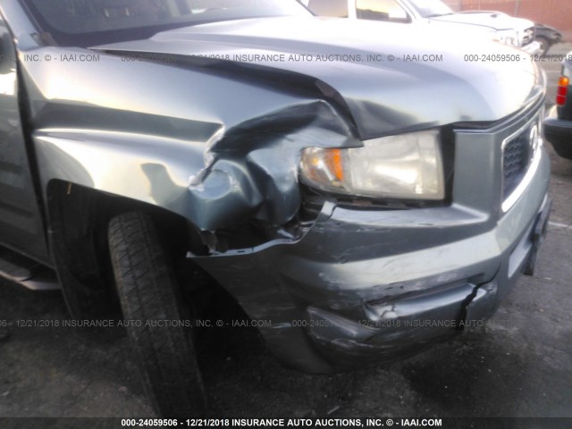 2HJYK16368H516287 - 2008 HONDA RIDGELINE RTX BLUE photo 6