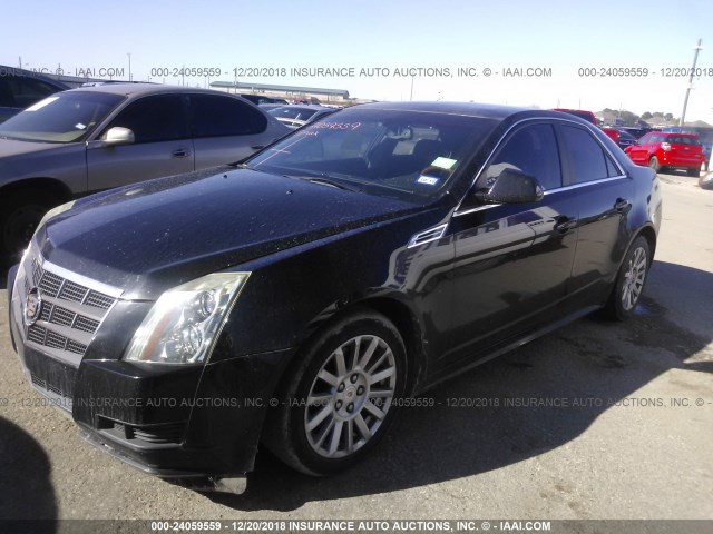 1G6DE5EGXA0132645 - 2010 CADILLAC CTS LUXURY COLLECTION BLACK photo 2