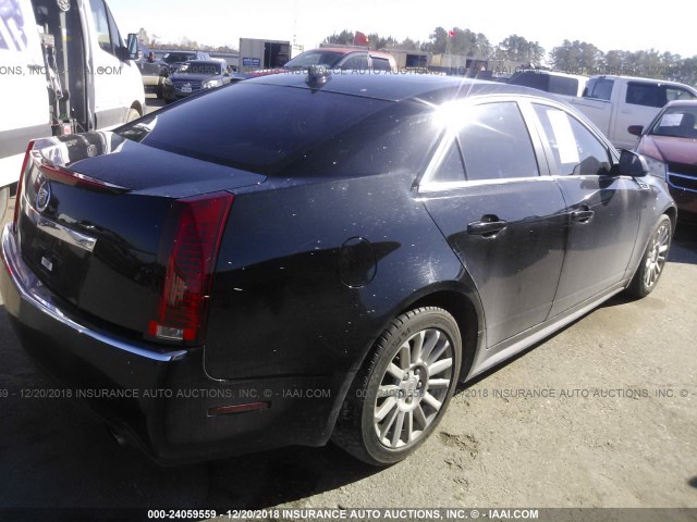 1G6DE5EGXA0132645 - 2010 CADILLAC CTS LUXURY COLLECTION BLACK photo 4